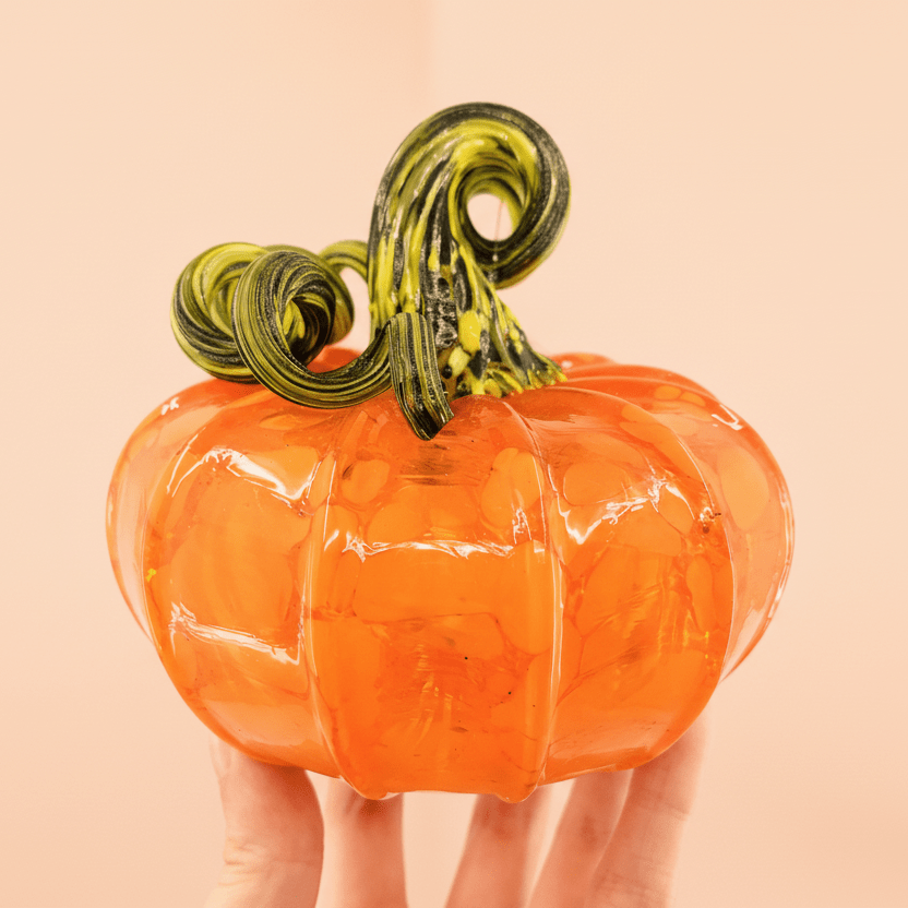Daily Pumpkin Squat Brilliant Yellow Gabby Luke Adams Glass Blowing Studio 