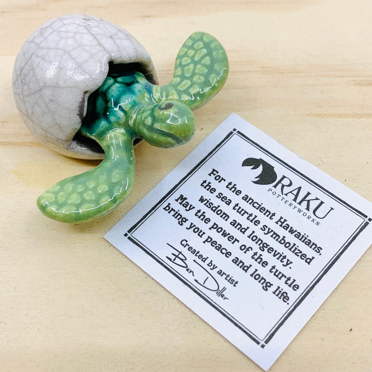 Turtle Hatchling, Green Miniature Joy Crafters INC 