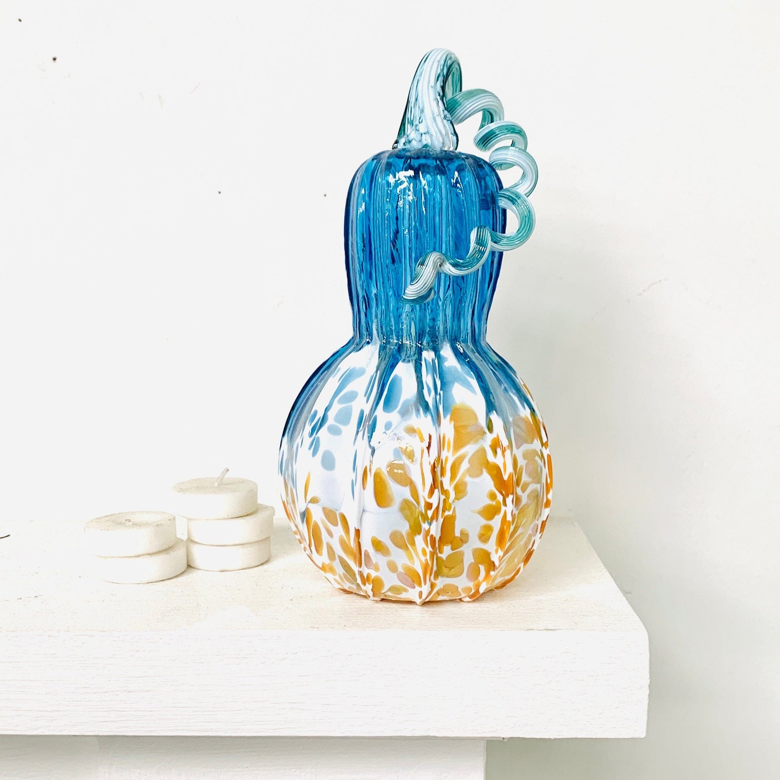 Limited Edition Summer Beachy GOURD Gabby Luke Adams Glass Blowing Studio 