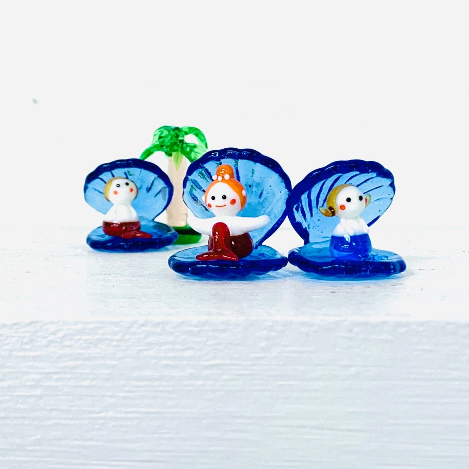 Tiny Mermaid in a Shell 88, Pigtails Decor Chesapeake Bay 