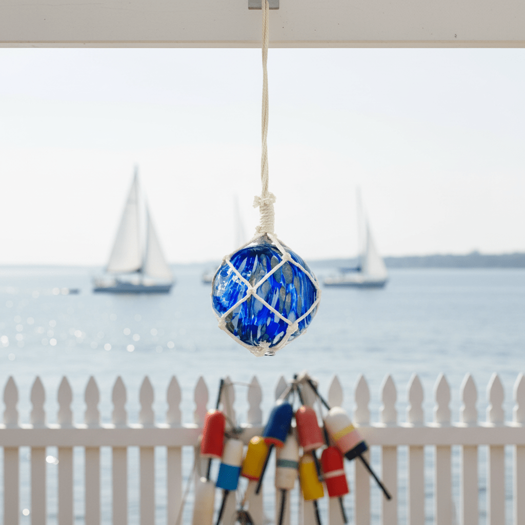 Macrame Glass Globe - Last One Decor Barry Owen 