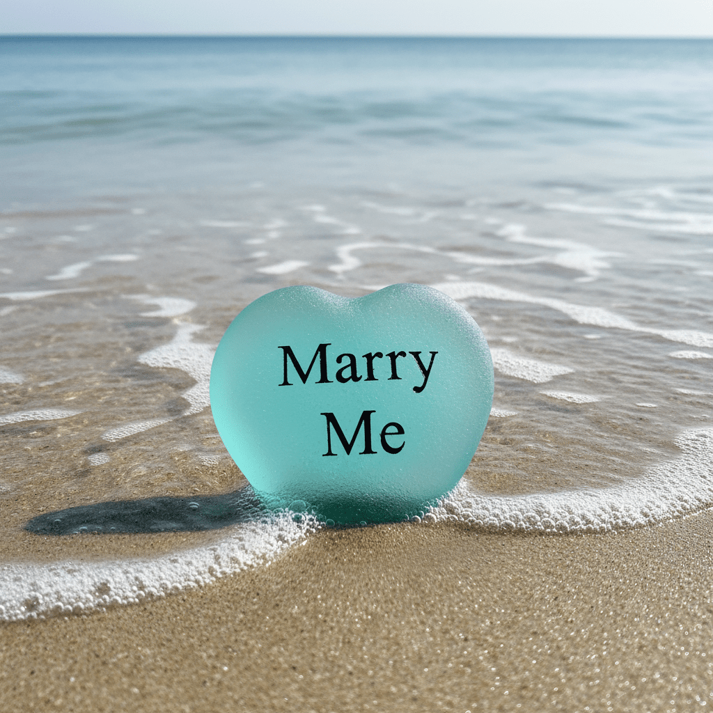Marry Me Heart Shaped Garden Stone Miniature Contrast, INC 