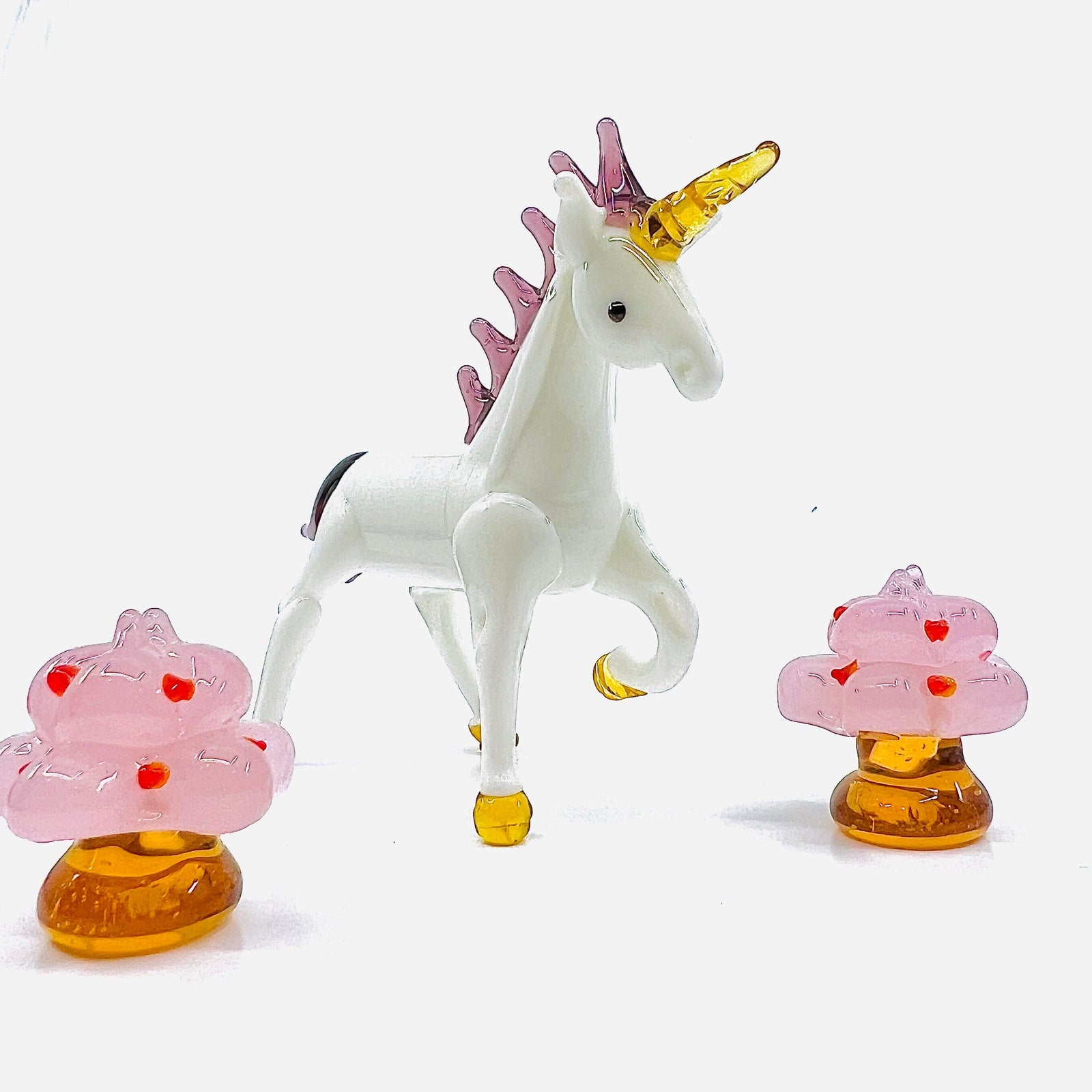 Prancing Glass Unicorn Lyman 