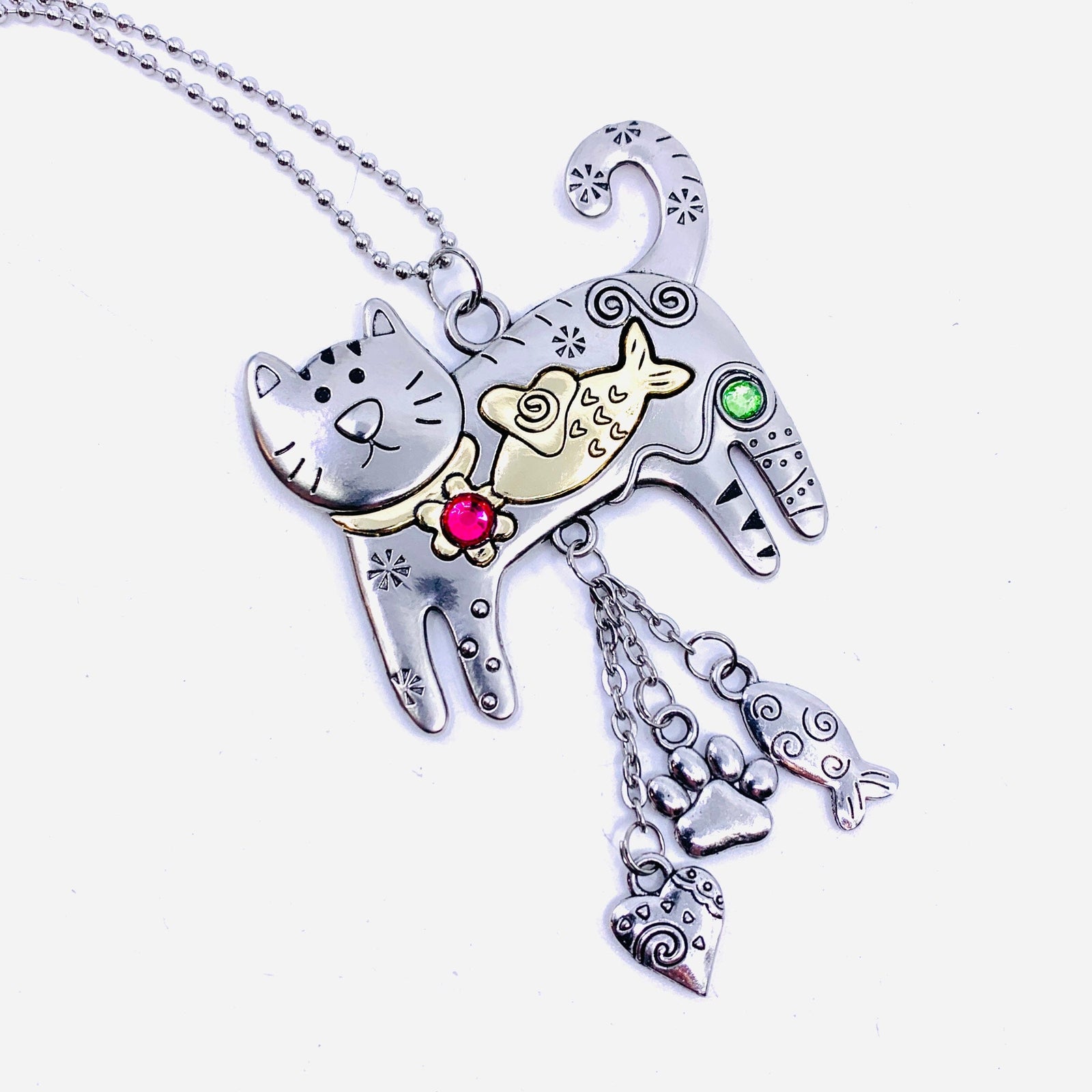 Cat Car Charm Ornament GANZ 