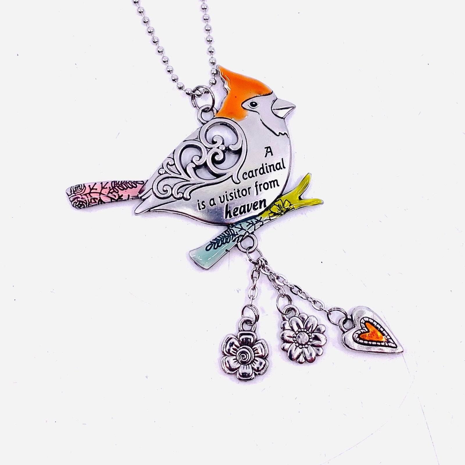 Red Cardinal Car Charm Ornament GANZ 