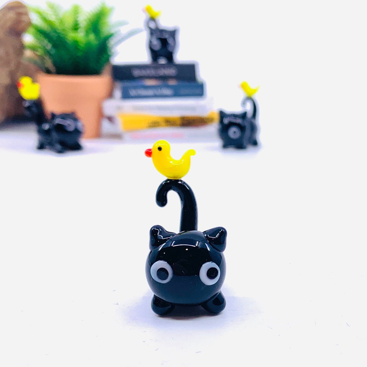Little Glass Ducky Cat 61 Miniature Alex 