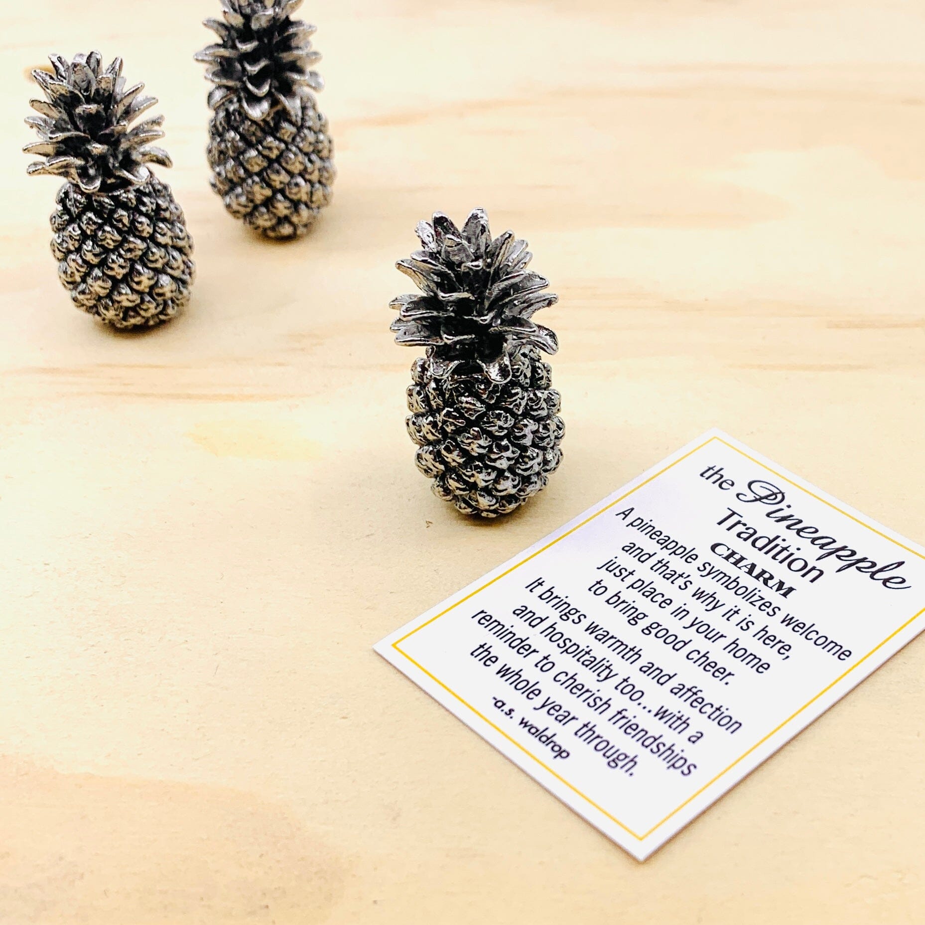 Pineapple Tradition Pocket Charm Miniature GANZ 