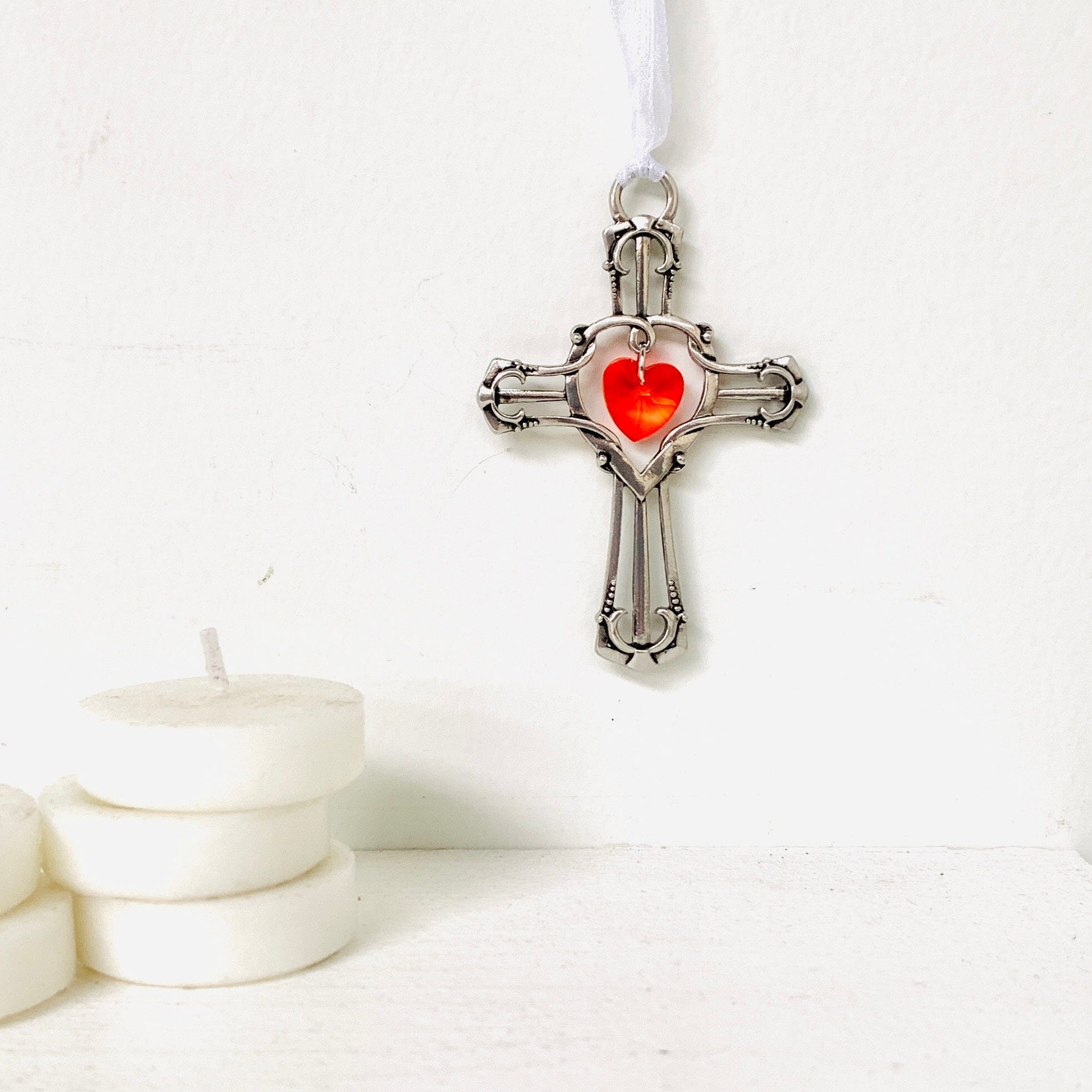 Faith Color Cross Colors of Faith Cross Ornaments - Luke Adams Glass Blowing Studio