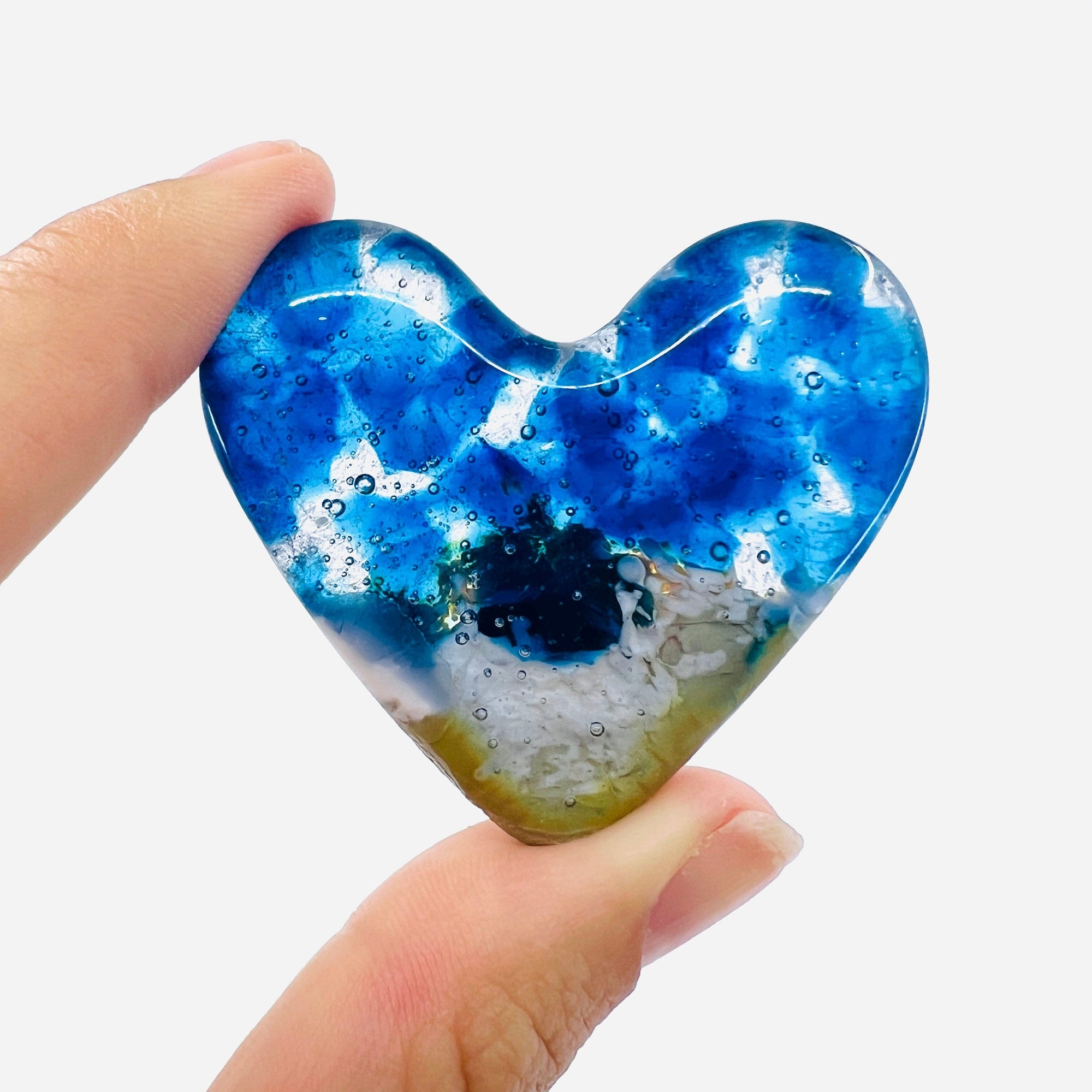 Fused Pocket Heart, Typical New England Beach Miniature Jean 