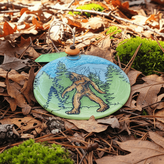 Fair Trade Ornament 142 Bigfoot Ornament Pam Peana 