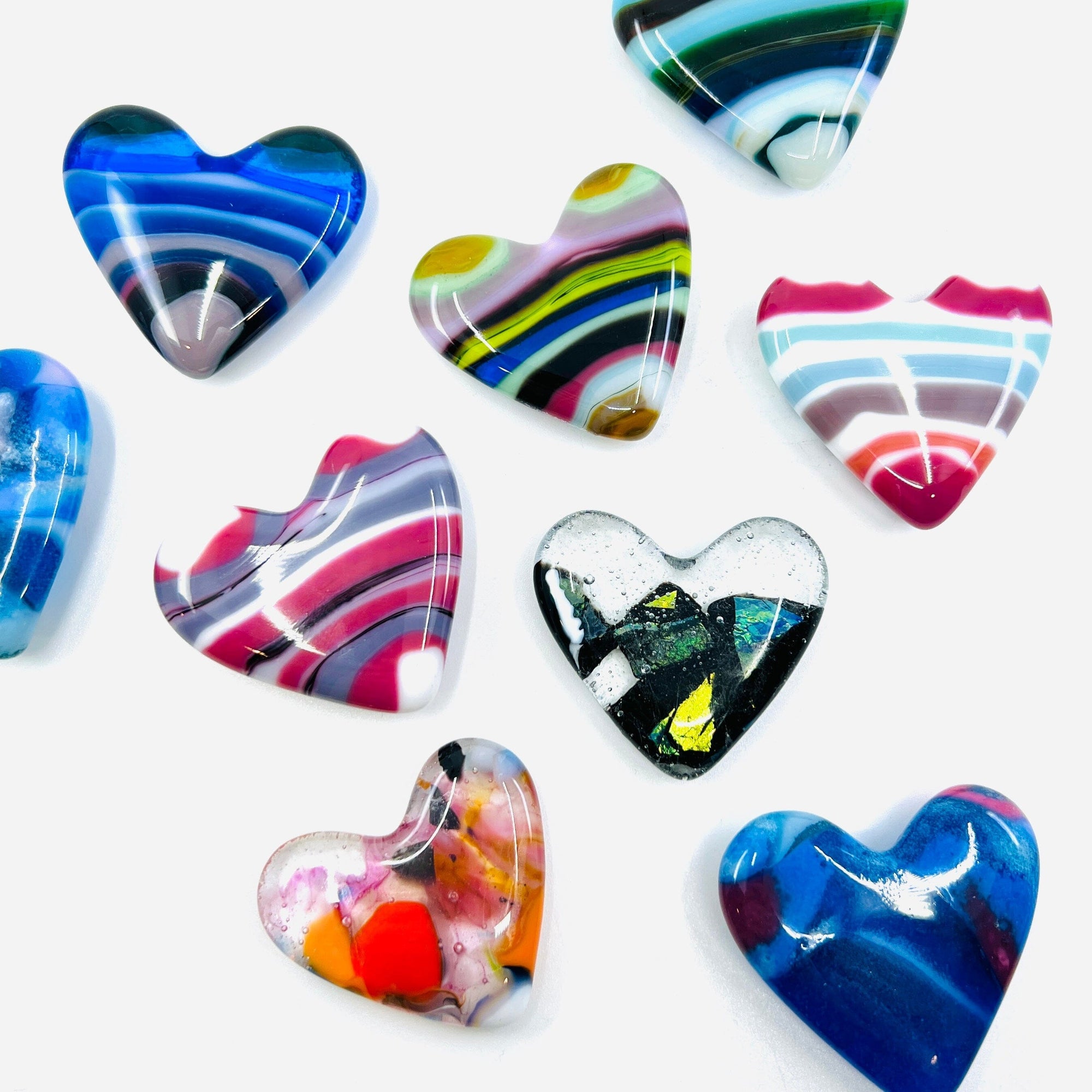 Wholesale 10 Pack Fused Glass Pocket Heart Gift Set Jean 