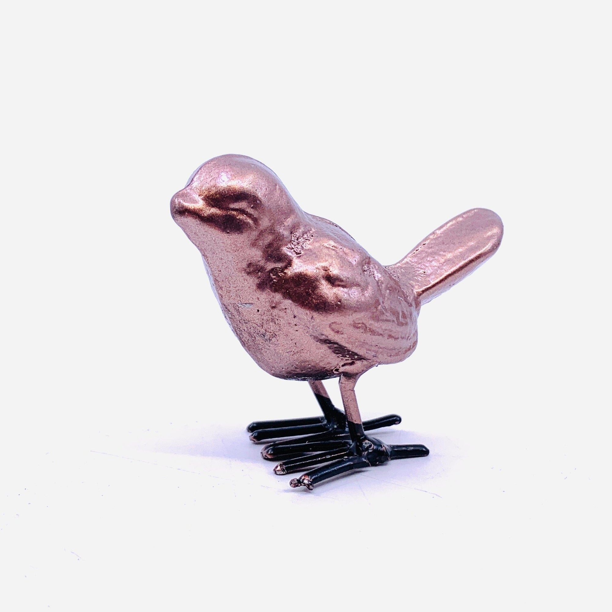 Little Cast Iron Bird, Metallic Rose Gold Decor Ganz 