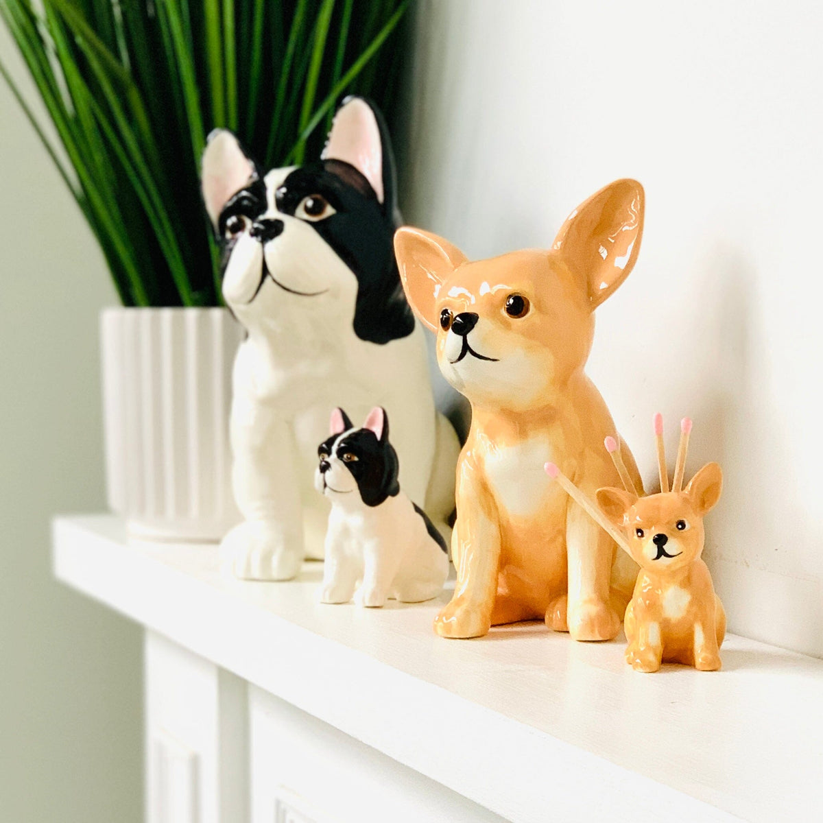 Puppy Pick Holder, Frenchie Decor Two&#39;s Company 