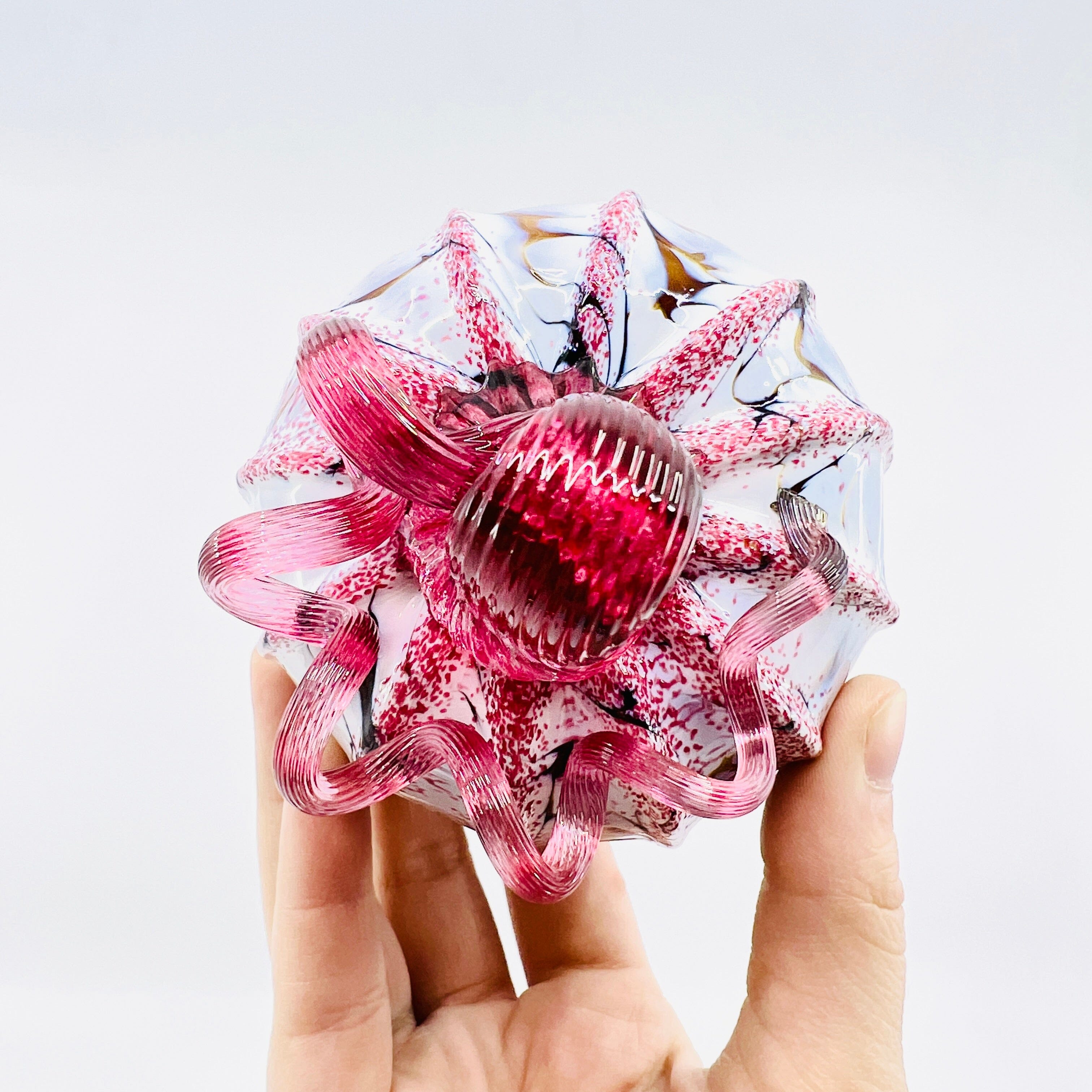 Cherry Blossom Pumpkin - Luke Adams Glass Blowing Studio