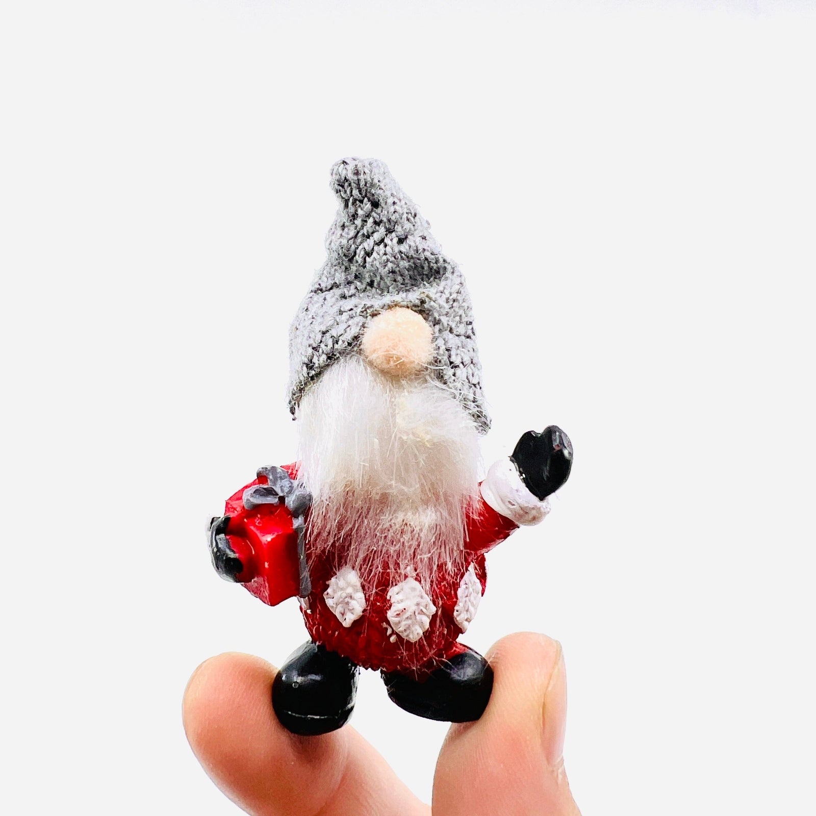 Little Christmas Gnome Charm Miniature GANZ 