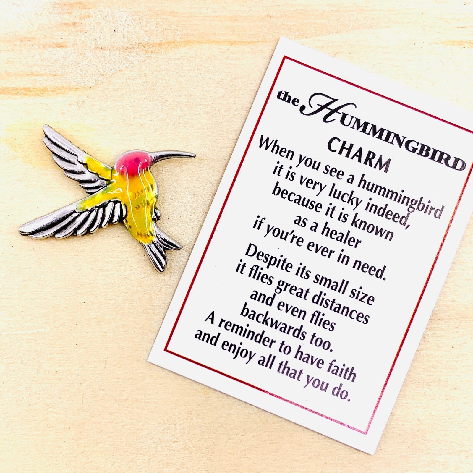 Hummingbird Pocket Charm Miniature GANZ 