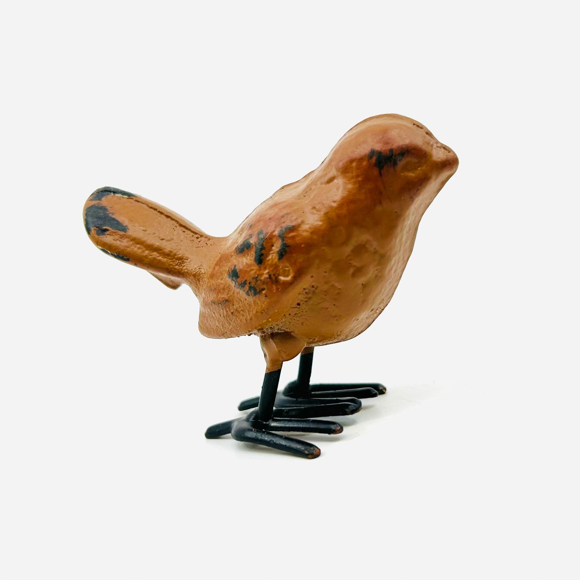 Little Cast Iron Bird, Rustic Tan Decor Ganz 