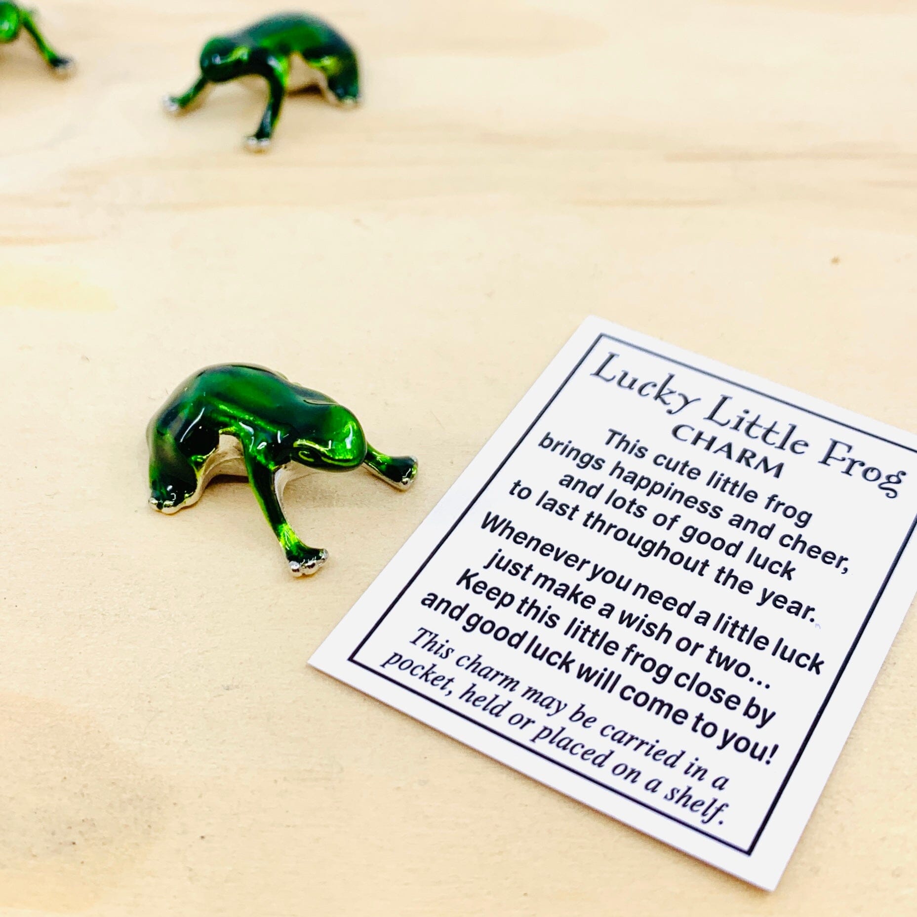 Lucky Little Frog Pocket Charm Miniature GANZ 