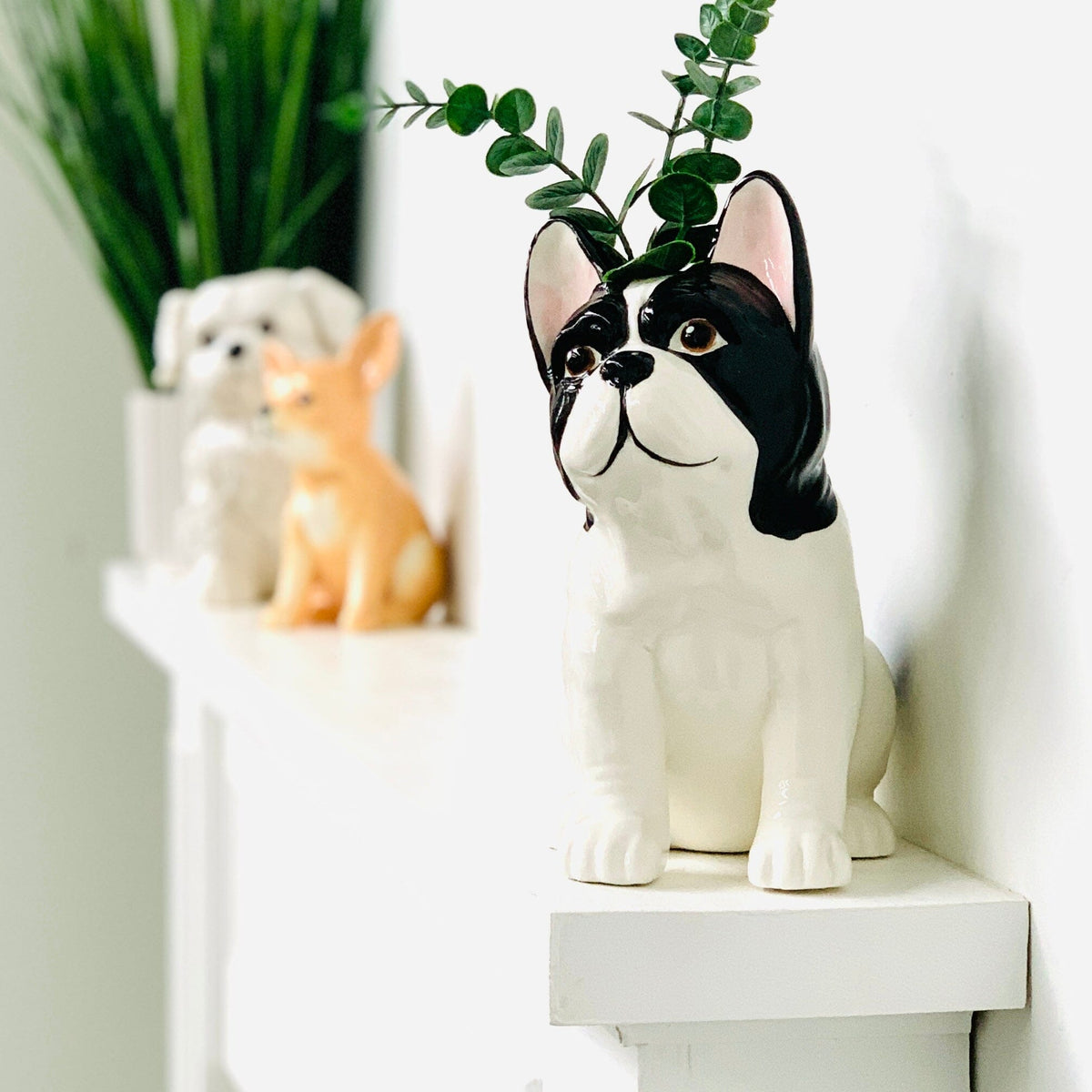 Puppy Vase, Frenchie Decor Two&#39;s Company 