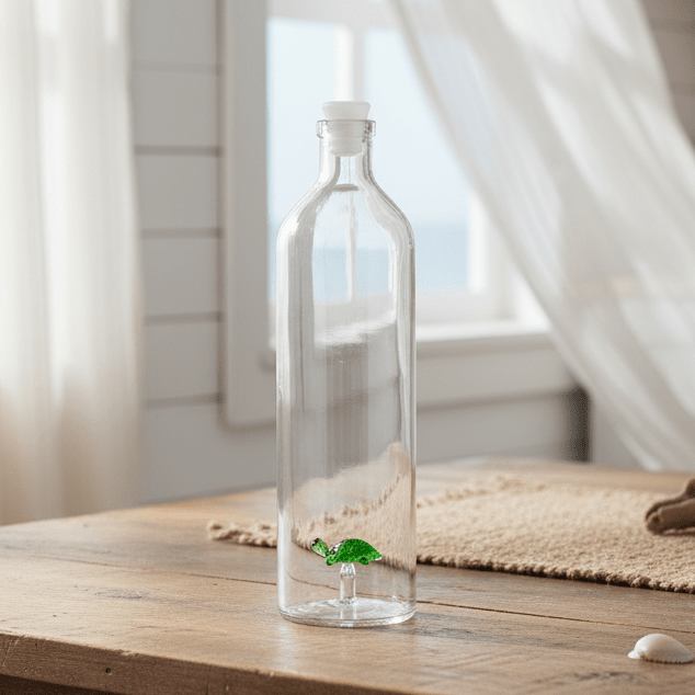 Glass Carafe, Turtle Decor Balvi 