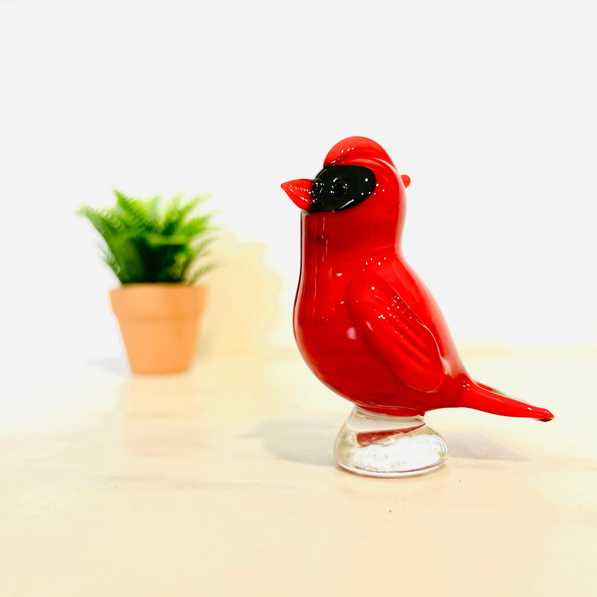 Perched Angel Cardinal Figurine