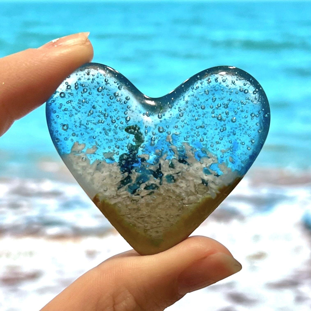 Fused Pocket Heart, Beachy Miniature Jean 