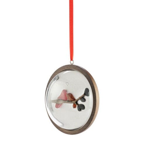 Love Always Curved Glass Ornament 6 Decor Demdaco 