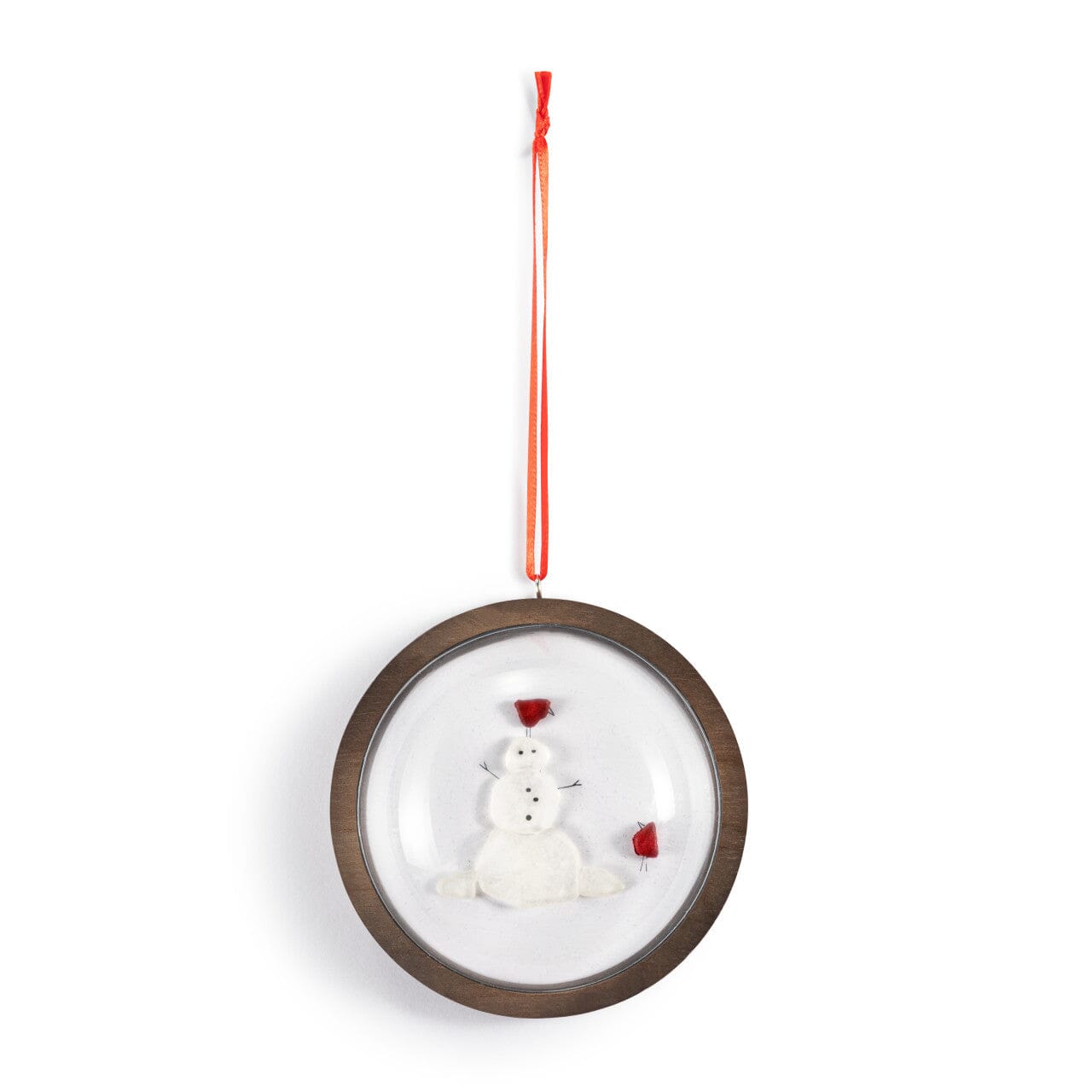 Make it Merry Wooden Dome Ornament 2 Decor Sharon Nowlan 