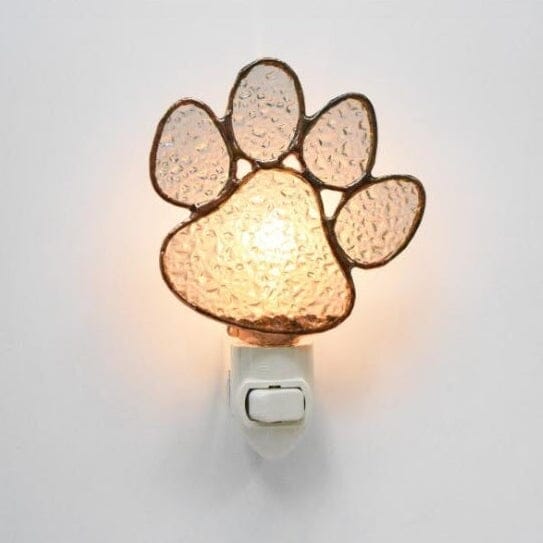 Stained Glass Paw Print Nightlight Decor Gift Essentials 