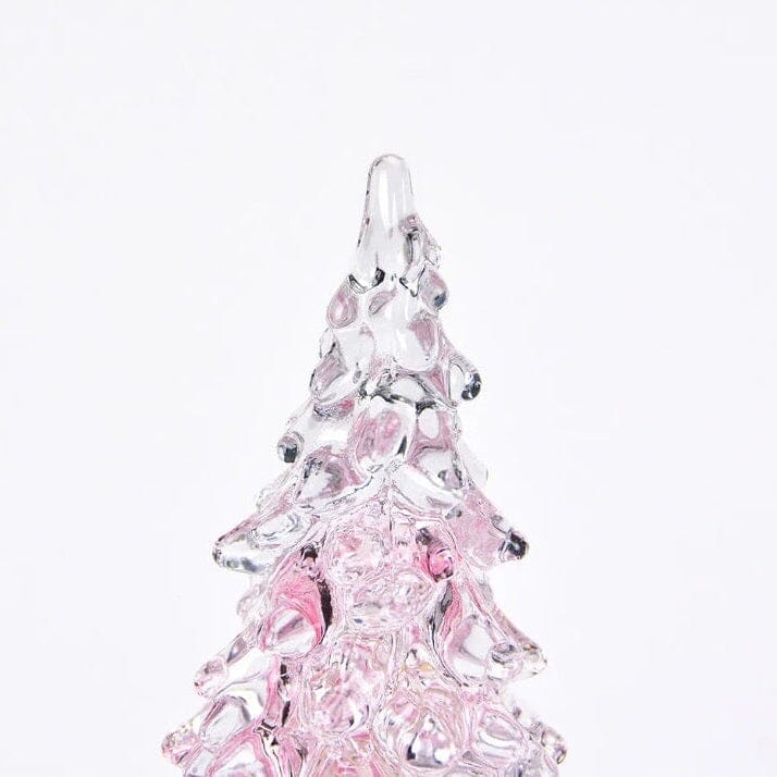 Pink Blown Glass Tree Diamond Star 
