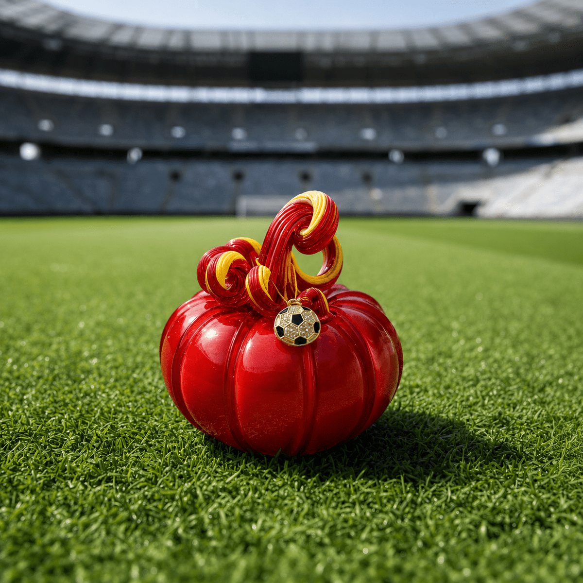 World Cup 2026 Squat Pumpkins Inspo Luke Adams Glass Blowing Studio Red - Yellow 