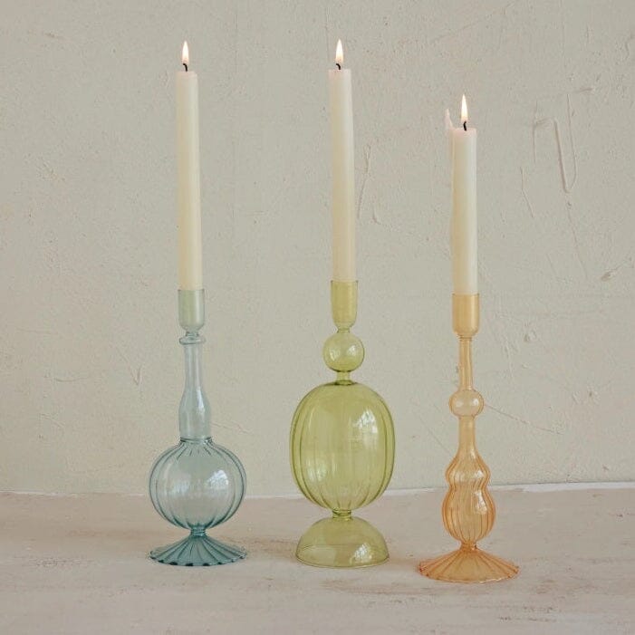 10" Glass Taper Holder Creative Co-Op 