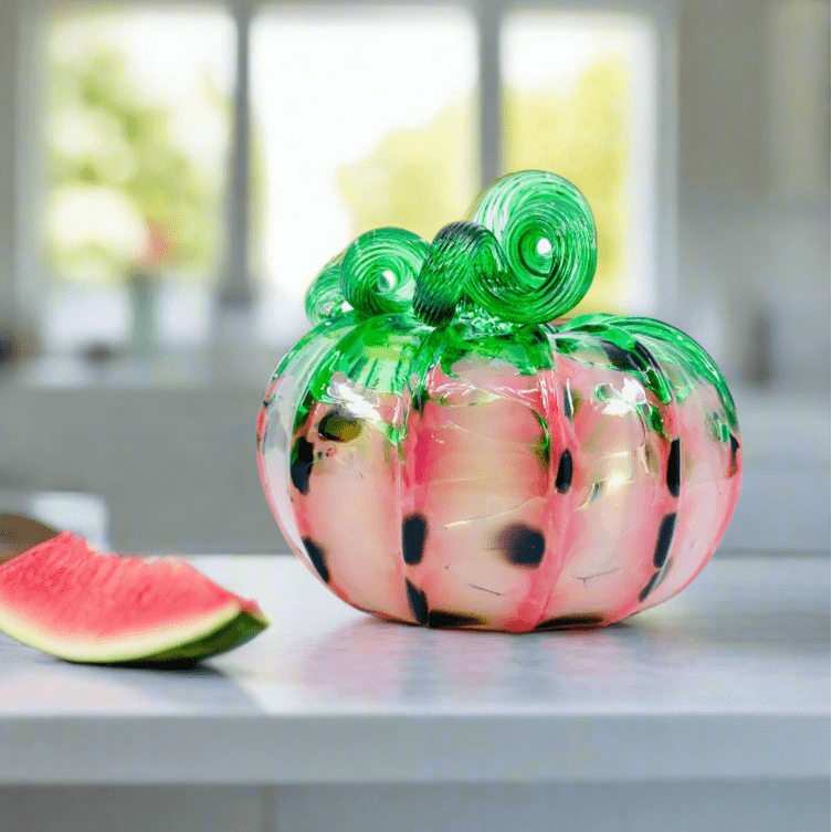 Best Pumpkin of the Day The Watermelon Pumpkin Inspo Luke Adams Glass Blowing Studio 