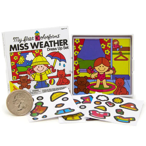 World&#39;s Smallest Colorforms, 1962 Miss Weather