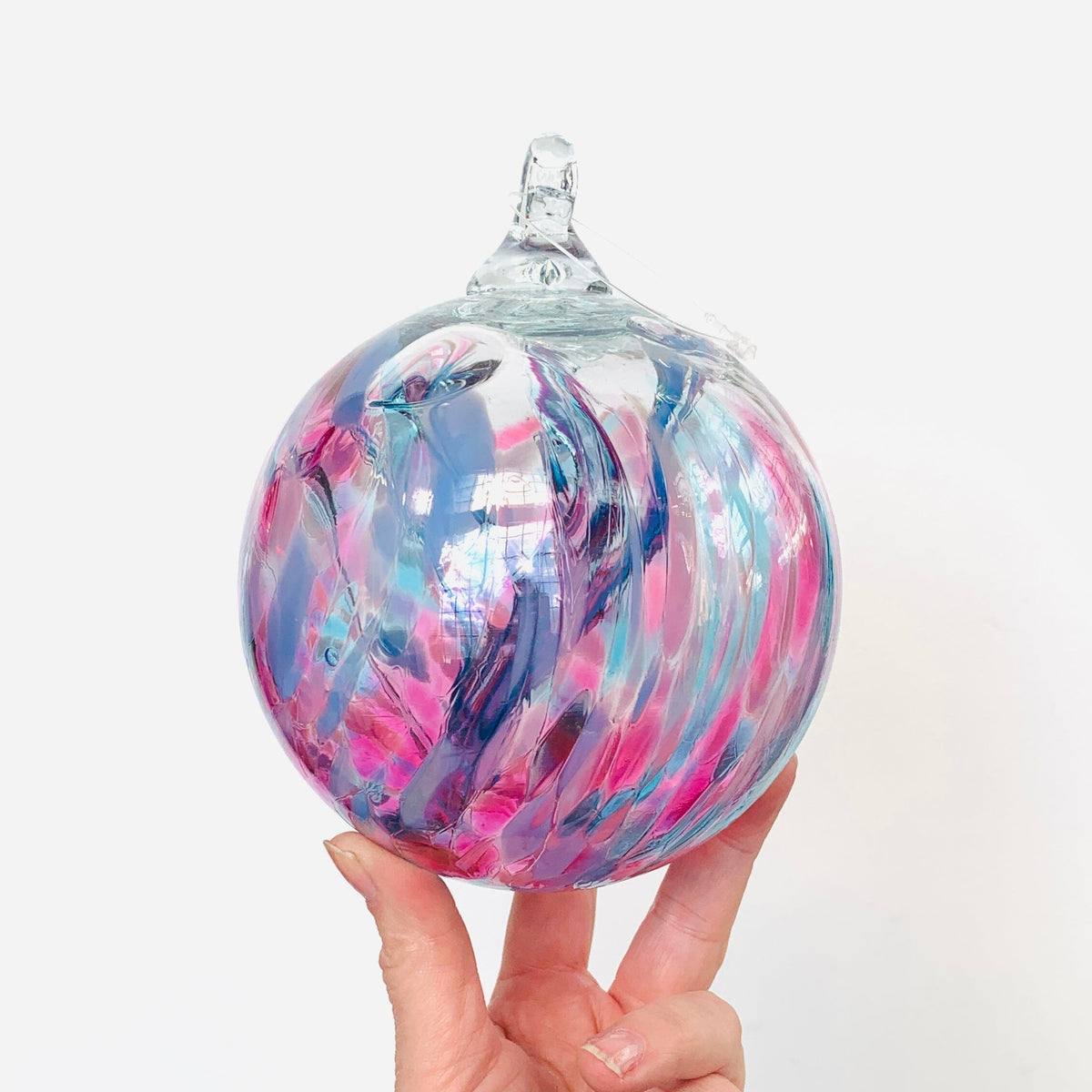 Wish Ball Ornament, Hydrangea Wish Ball Luke Adams Glass Blowing Studio 