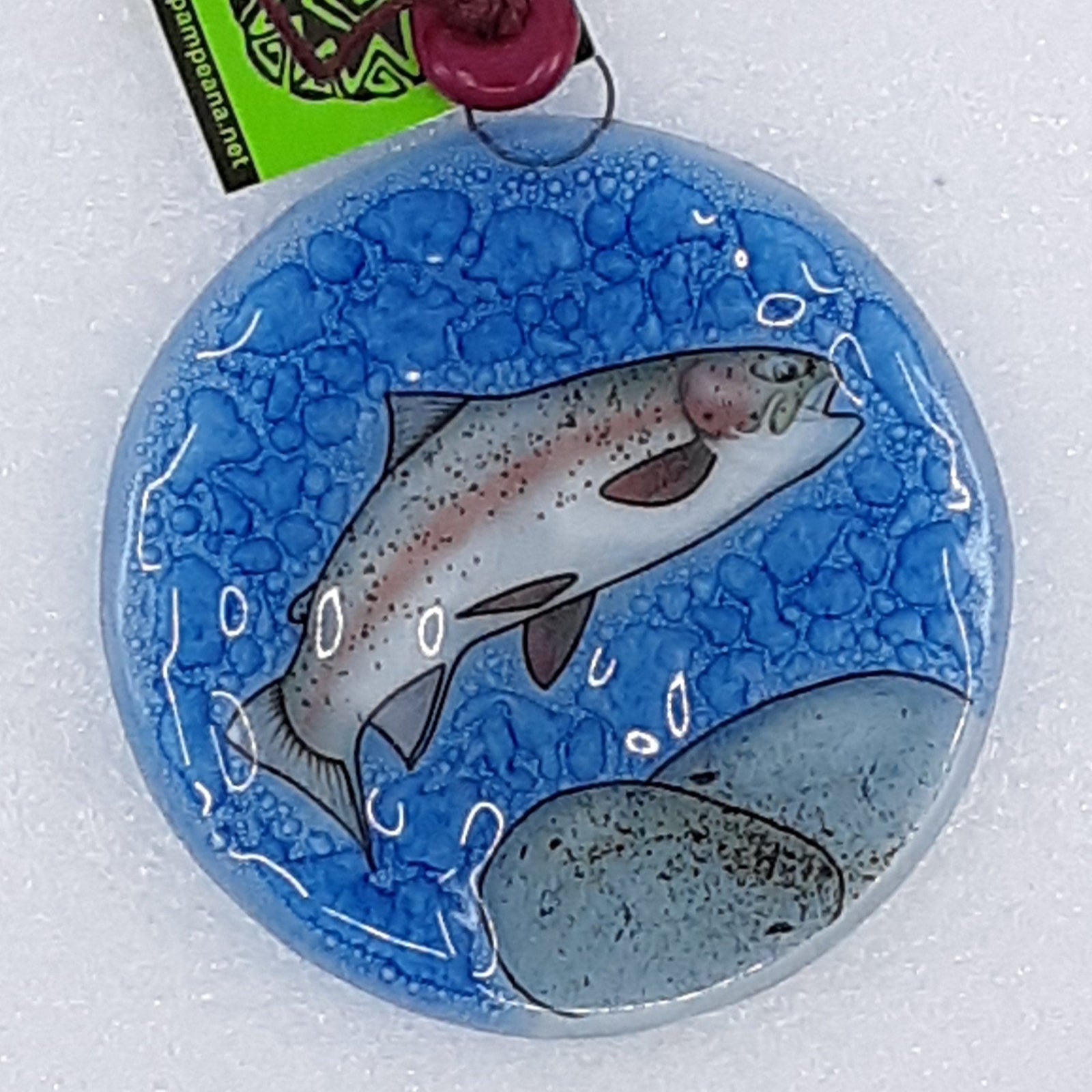 Fair Trade ornament 142 Fish Luke Adams Glass Blowing Studio 