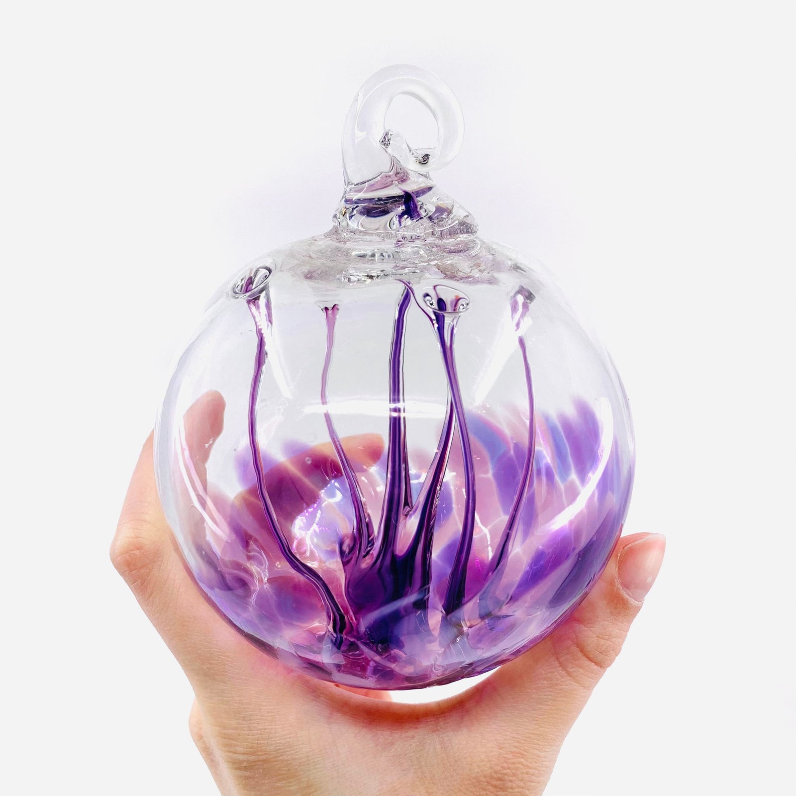 Wish Ball, Violet Wish Ball Luke Adams Glass Blowing Studio 