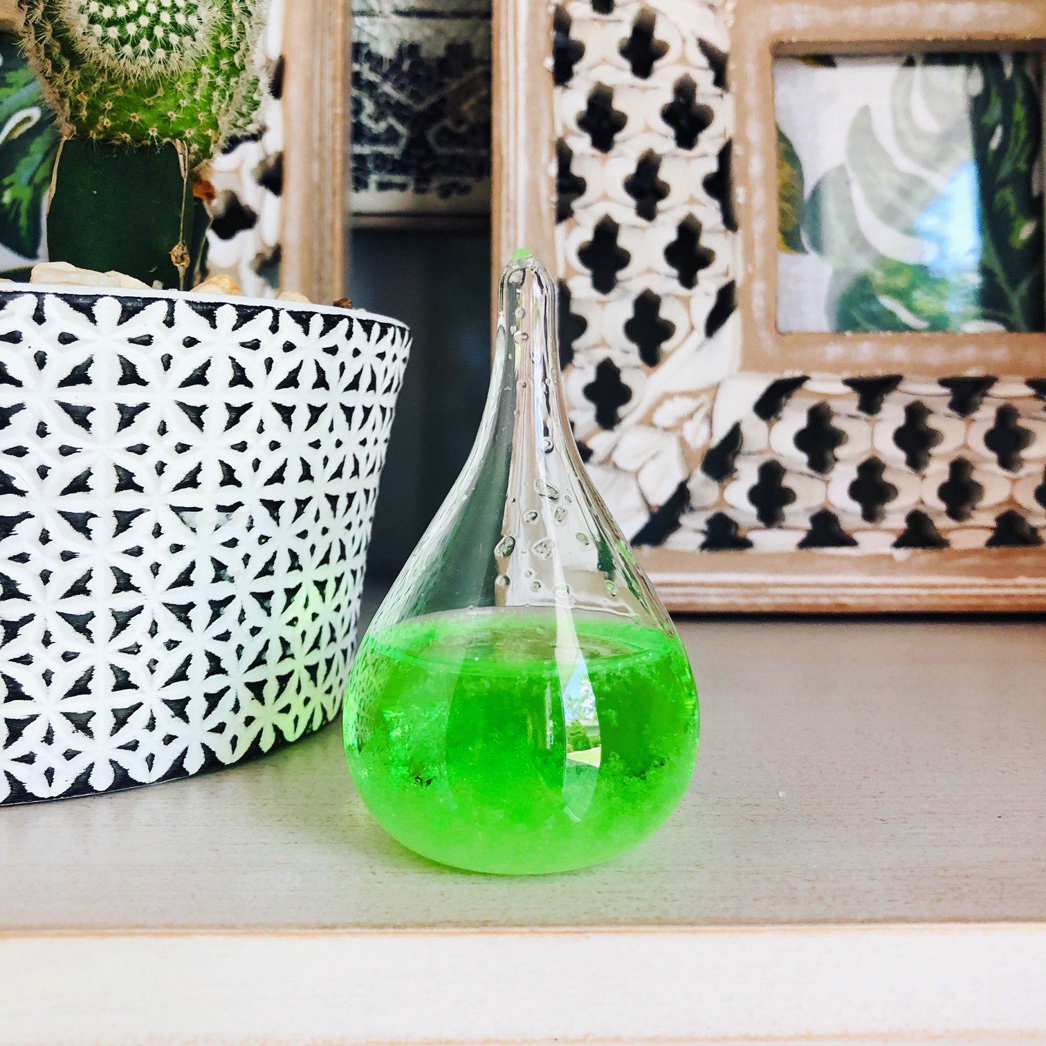 Tear Drop Storm Glass Luke Adams Glass Blowing Studio 