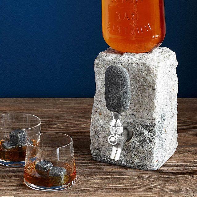 Rock Booze Dispenser Luke Adams Glass Blowing Studio 