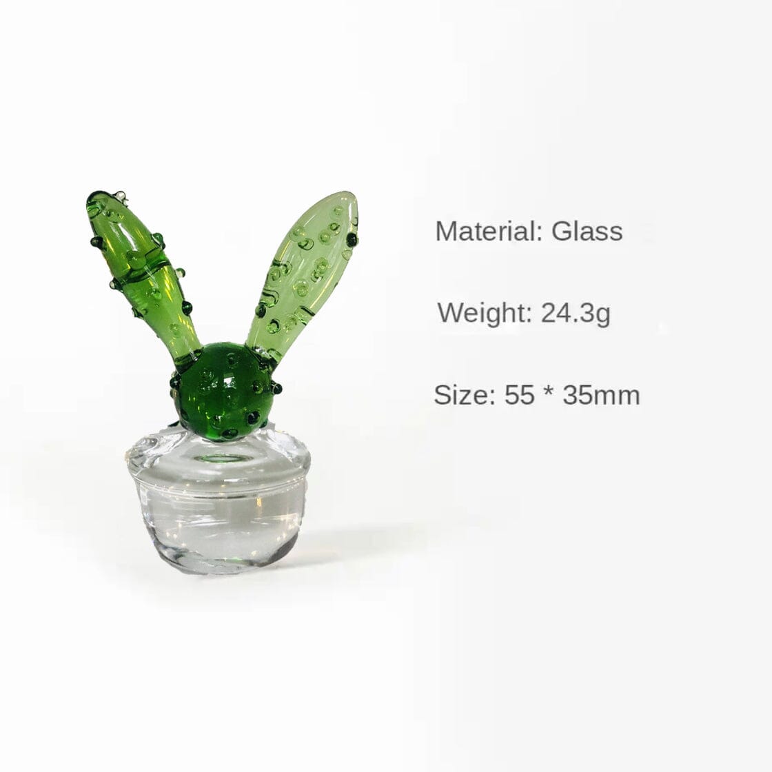Glass Cactus Good Listener Miniature - 