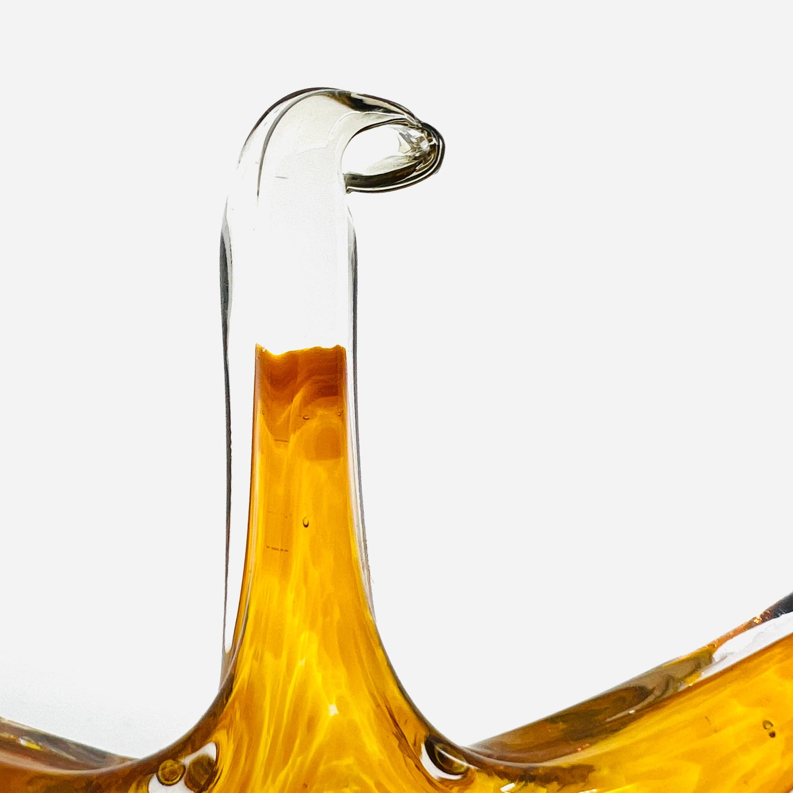 Star Ornament, Citrine Suncatcher Luke Adams Glass Blowing Studio 