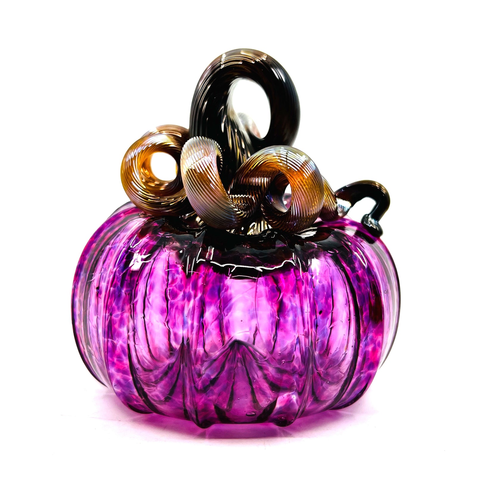 Mini Pumpkin, Alexandrite Pumpkin Luke Adams Glass Blowing Studio 