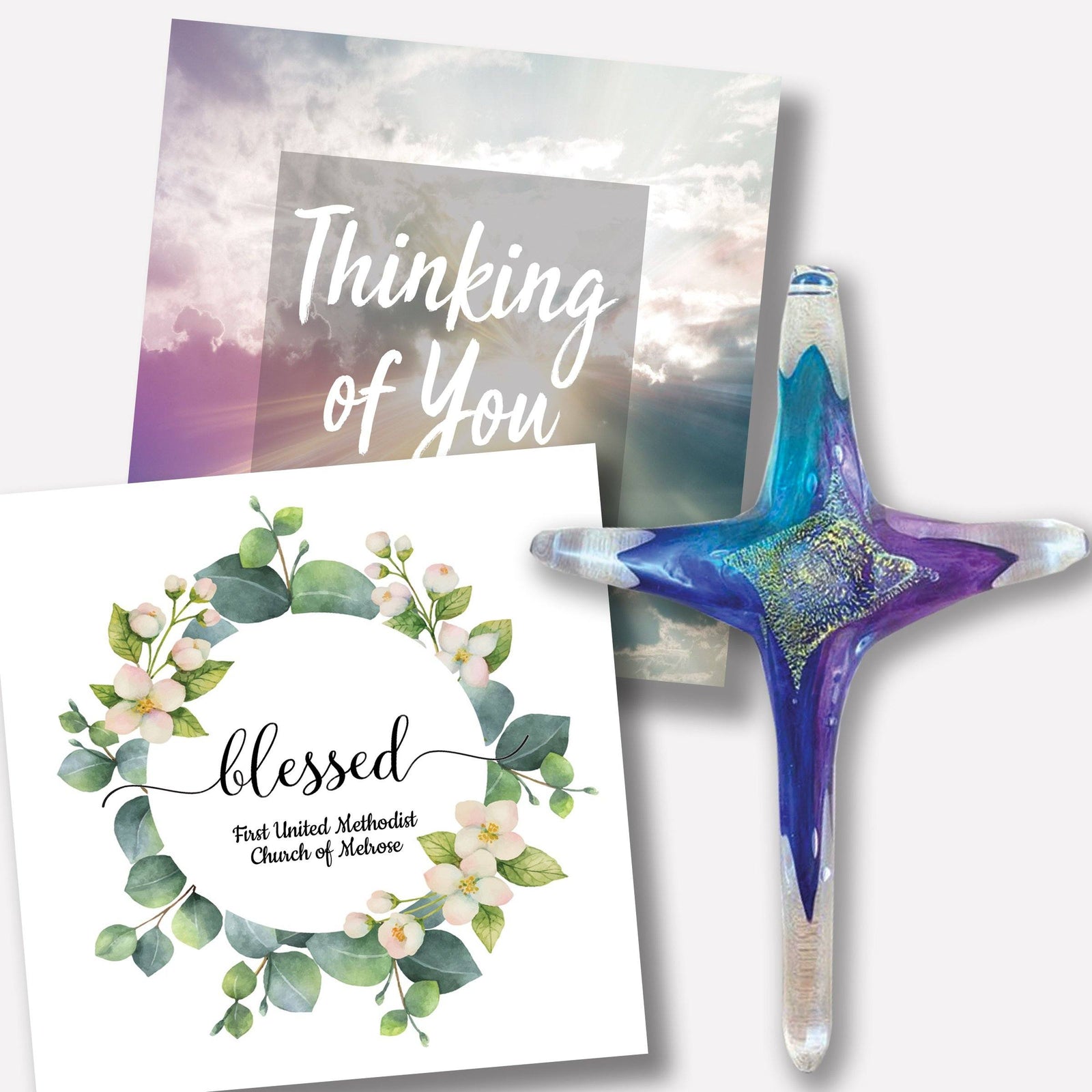 Large Cross Suncatchers Luke Adams Glass Blowing Studio 