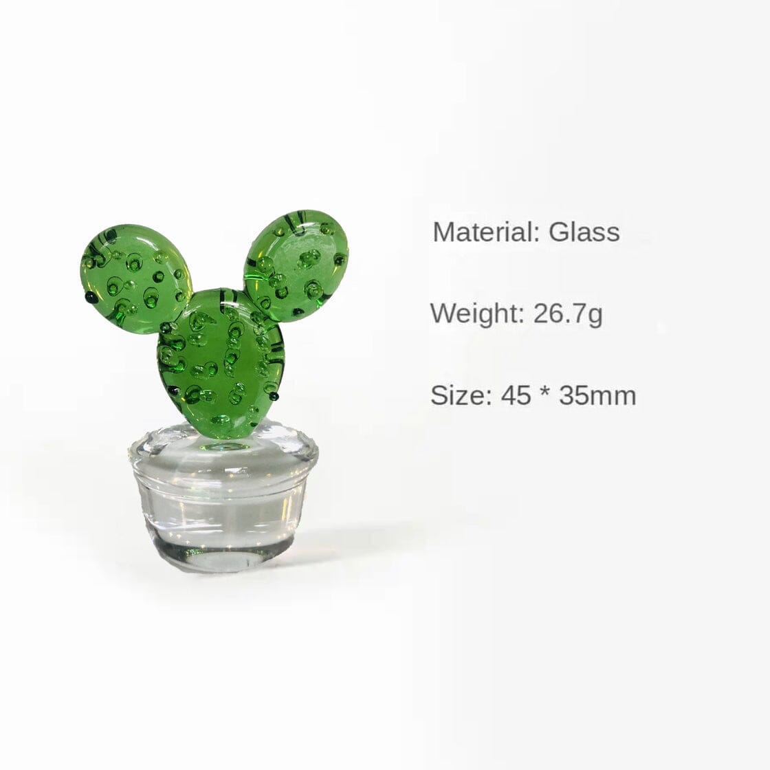 Glass Cactus Minnie Miniature - 