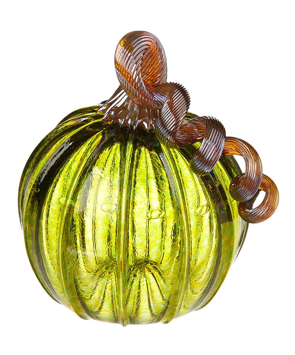 Autumn Green Pumpkin Pumpkins Luke Adams Glass Blowing Studio 