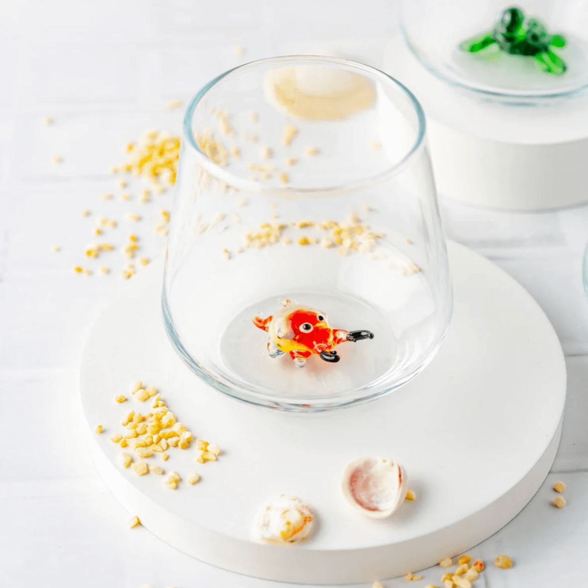 Tiny Animal Wine Glass, Crab Decor MiniZoo 