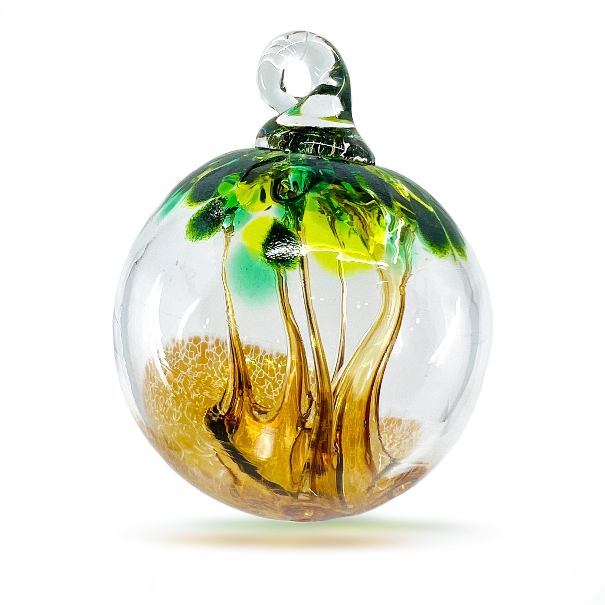 Tree of Life Ornament, Sequoia Wish Ball Luke Adams Glass Blowing Studio 