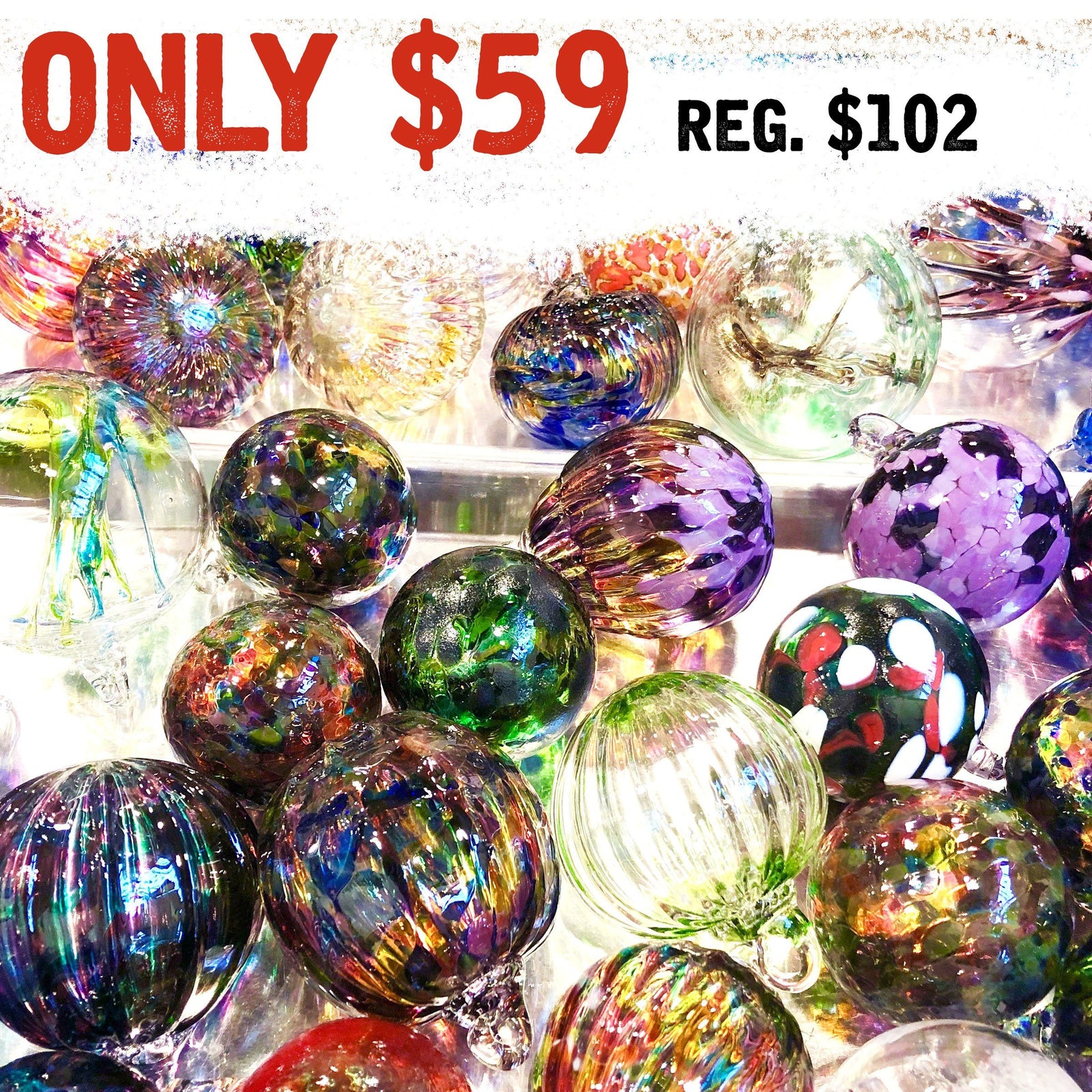 Daily Ornament Trio Ornament Luke Adams Glass Blowing Studio 