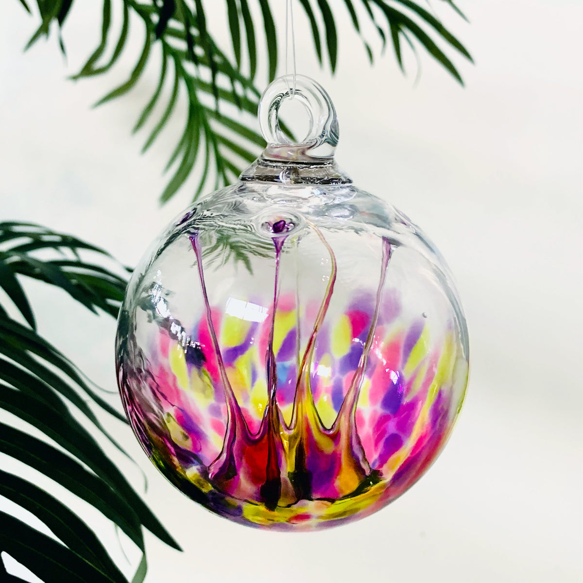 Tree of Life Ornament, Bloom Wish Ball Luke Adams Glass Blowing Studio 