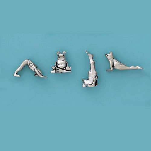 Miniature 4pc. Yoga Frogs Set Basic Spirit 